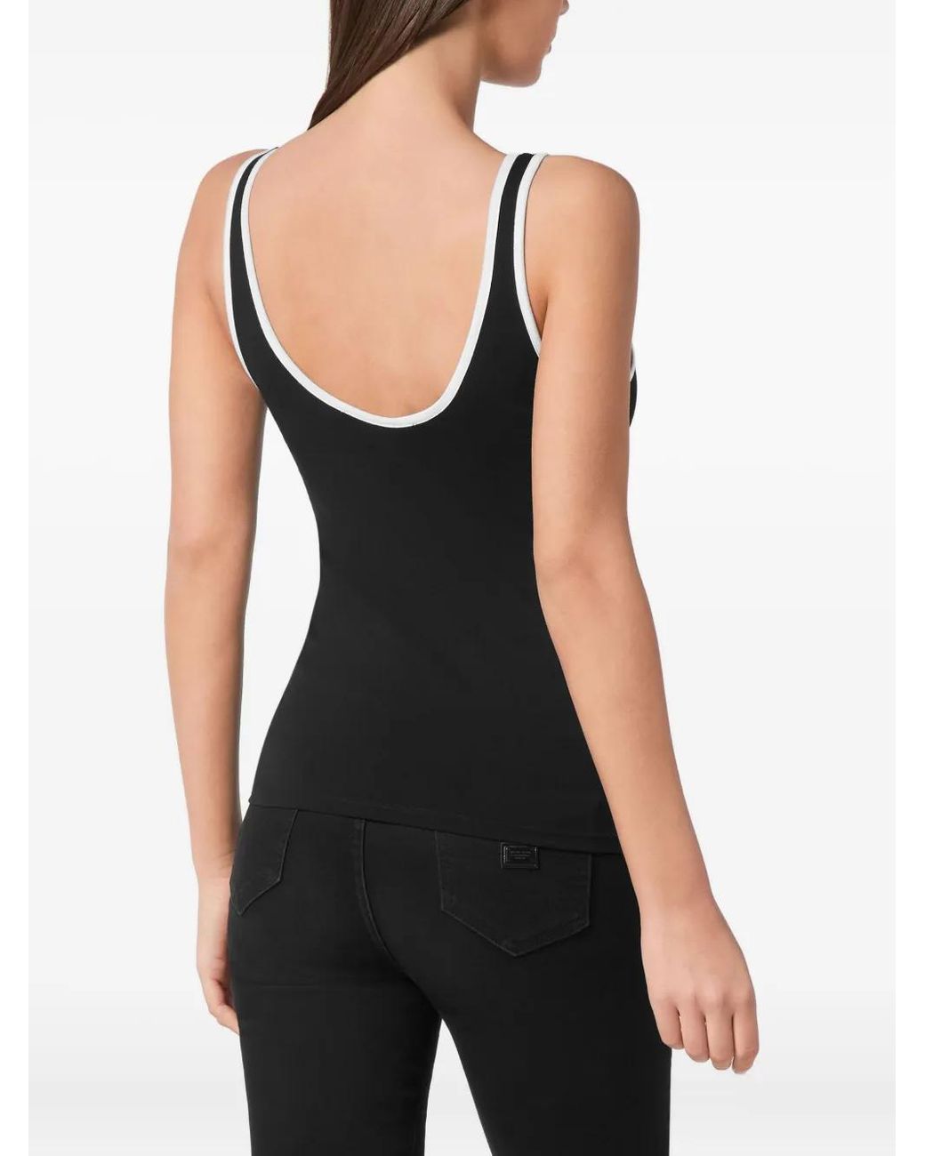 Philipp Plein Black Signature Tank Top