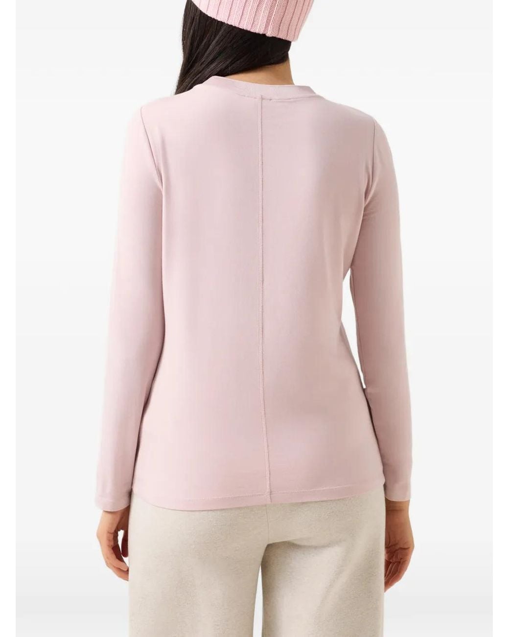 Bogner Pink T-Shirt Alexi À Coutures À Logo