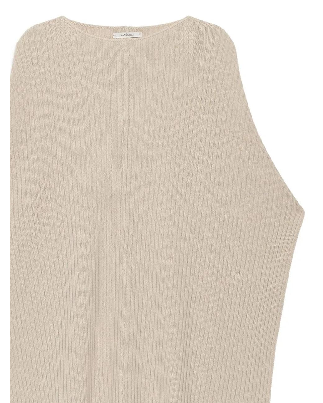 Maliparmi Natural Ribbed Scarf