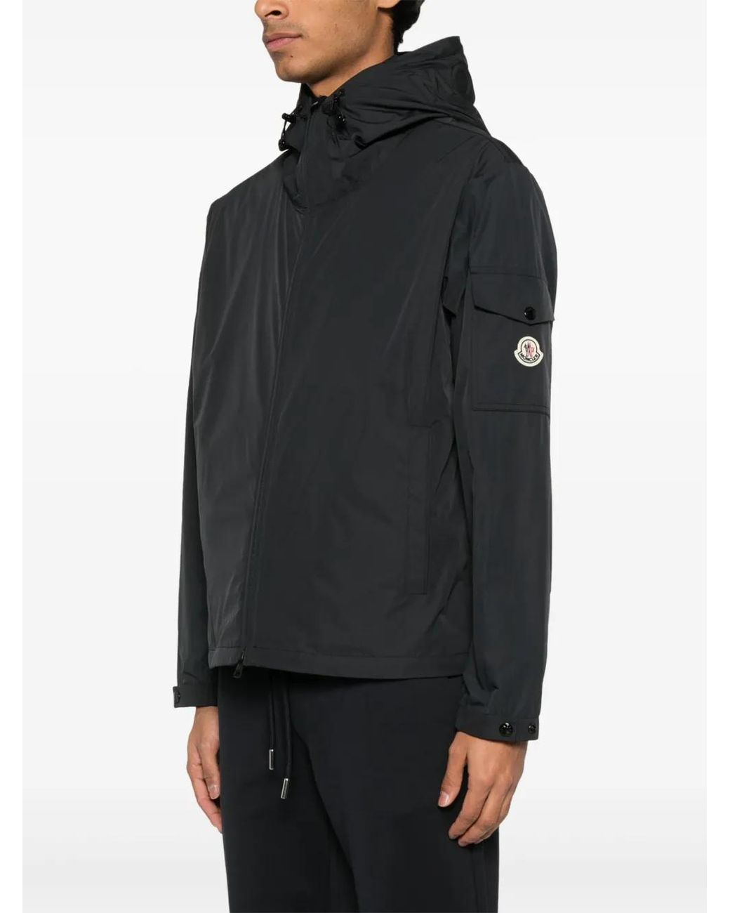 Moncler Black Coats for men