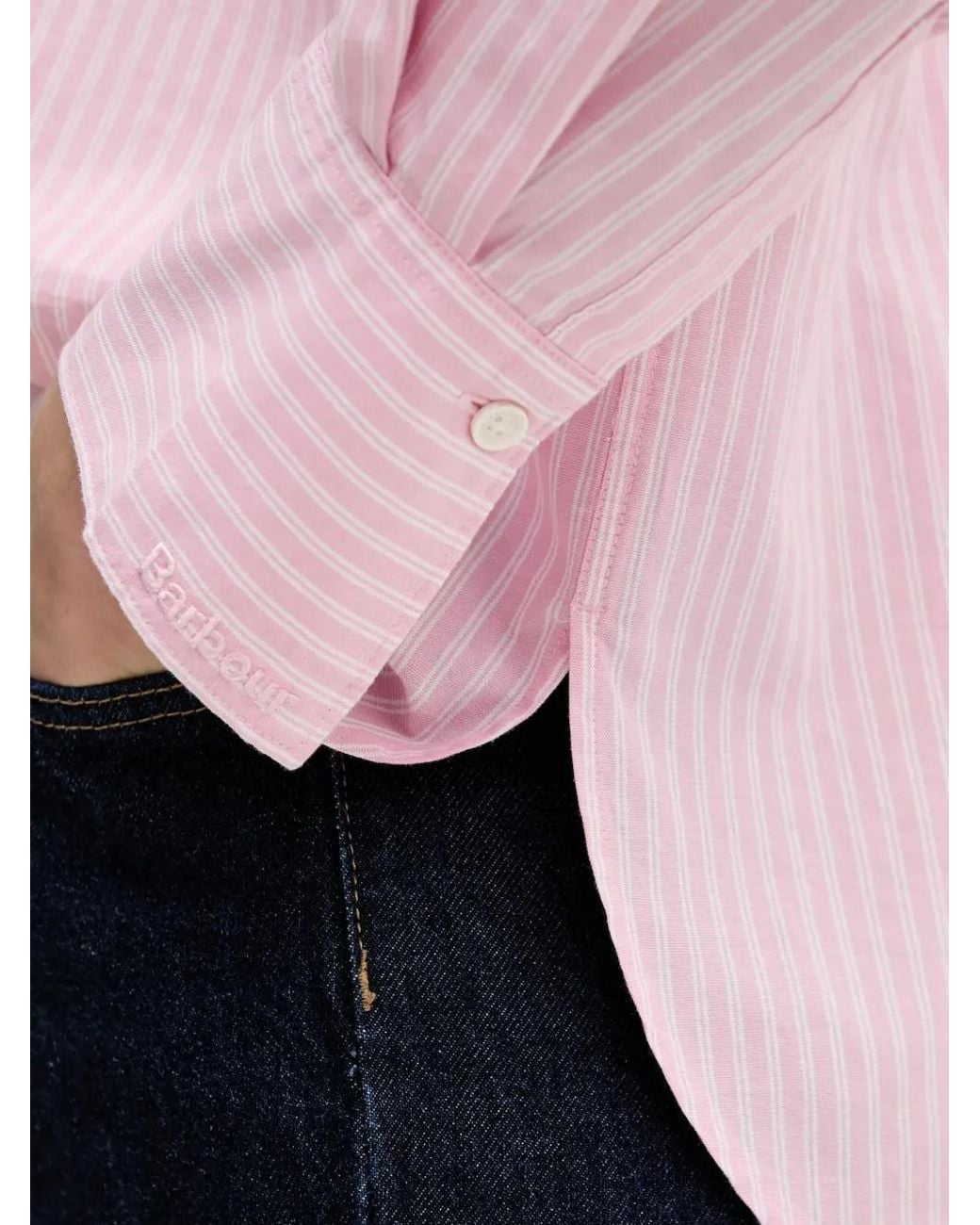 Barbour Pink Rosie Striped Shirt