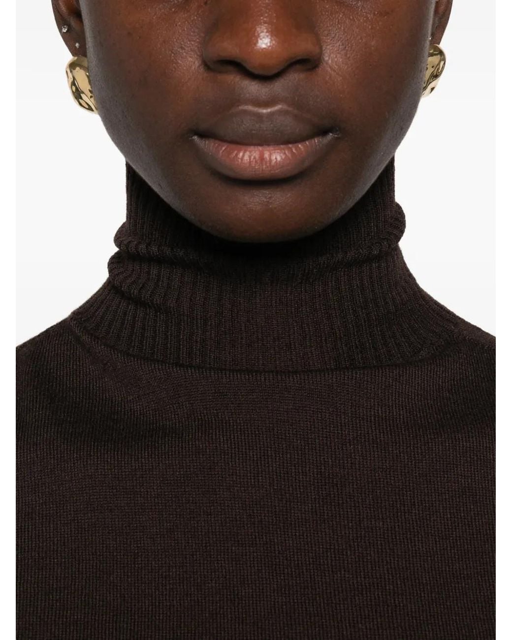 Rick Owens Black Sl Turtle Sleeveless Turtleneck Top