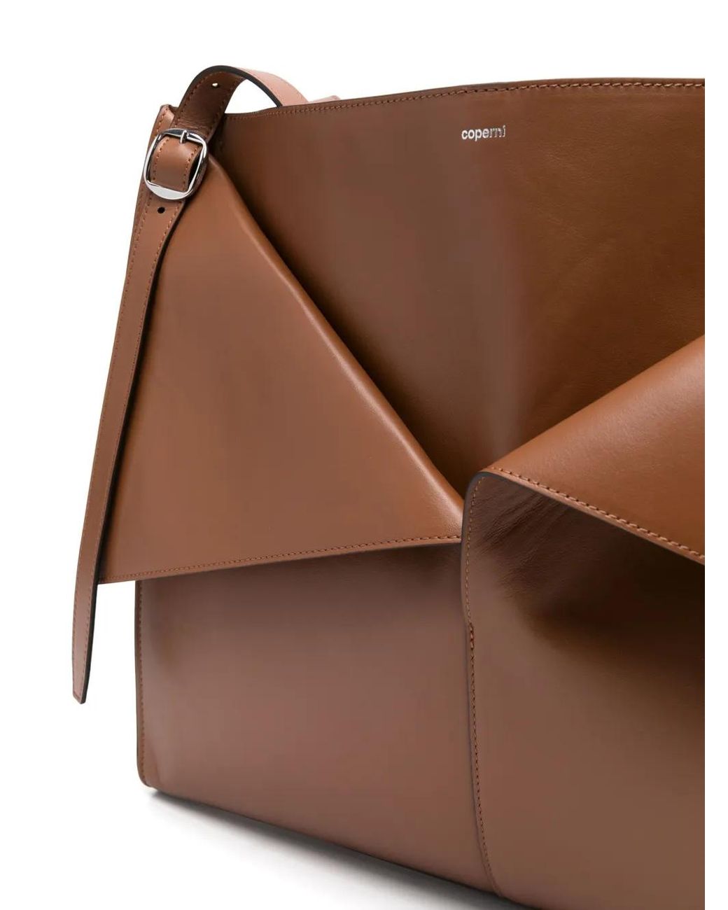 Coperni Brown Cabas Leather Shoulder Bag