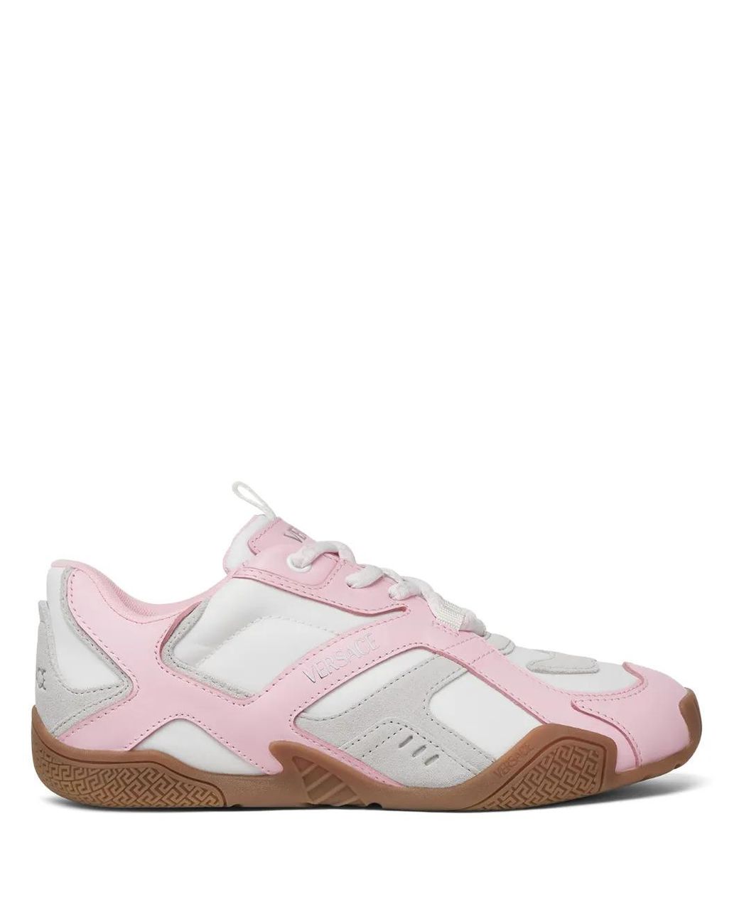 Versace Pink Galaxia Leather Sneakers