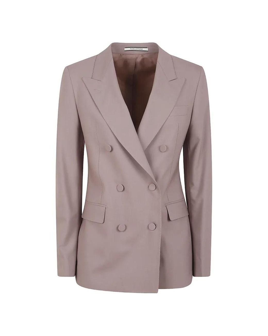 Tagliatore Brown Double-Breasted Jacket