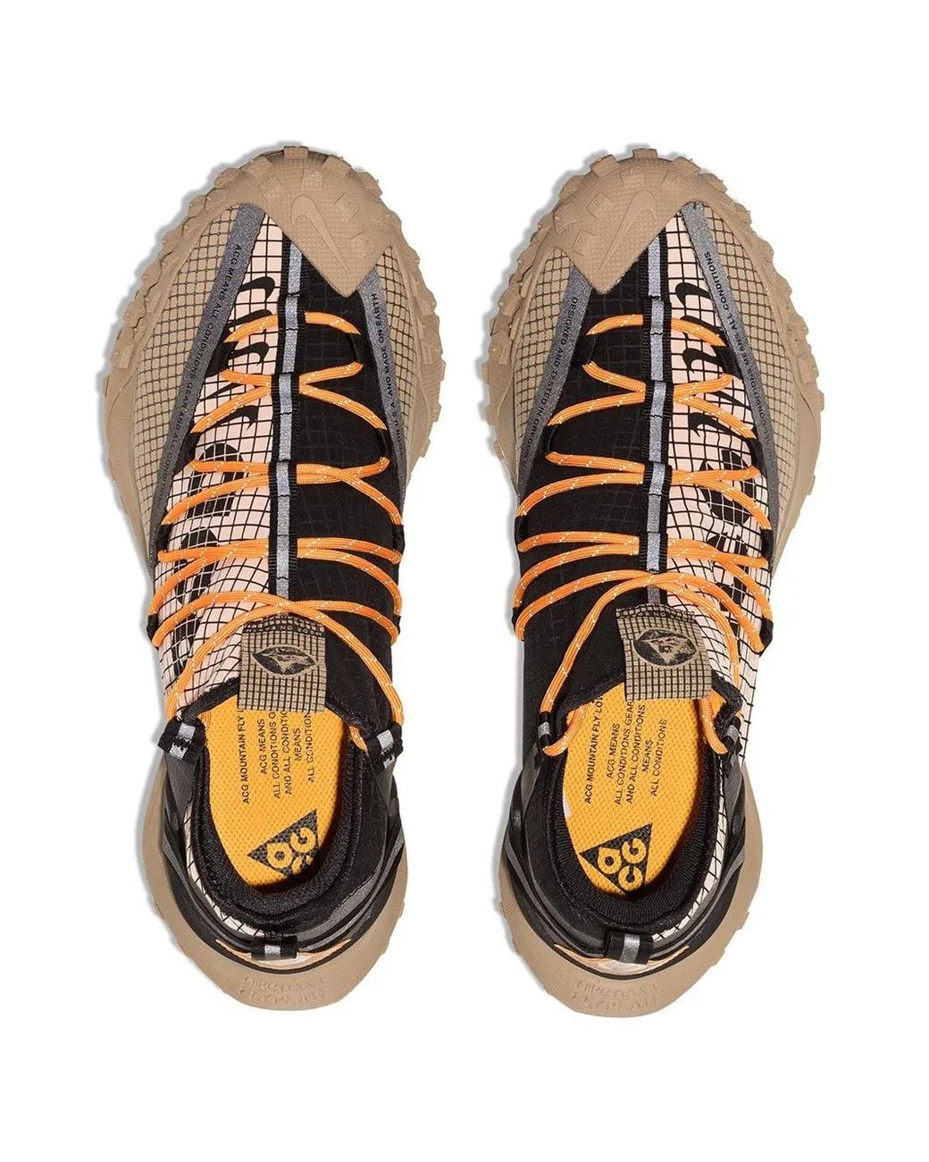 Nike Brown Acg Mountain Fly Low "Fossil Stone/ Sneakers