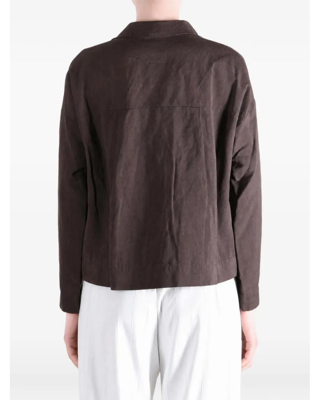 Casey Casey Brown Juliette Button-Fastening Jacket