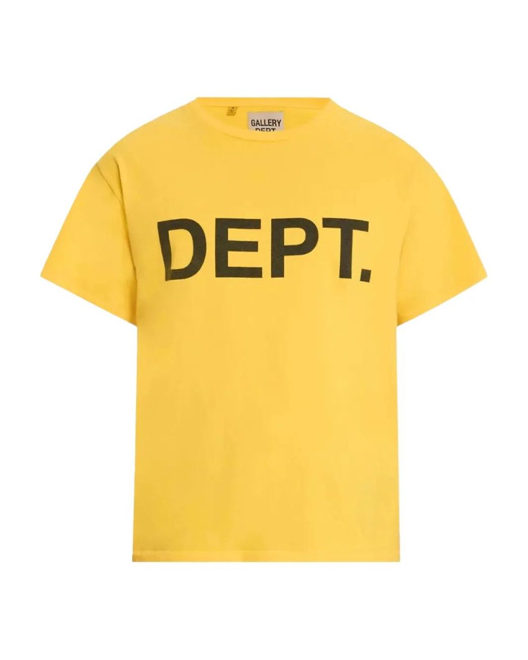 GALLERY DEPT. Yellow Dept Logo T-Shirt for men