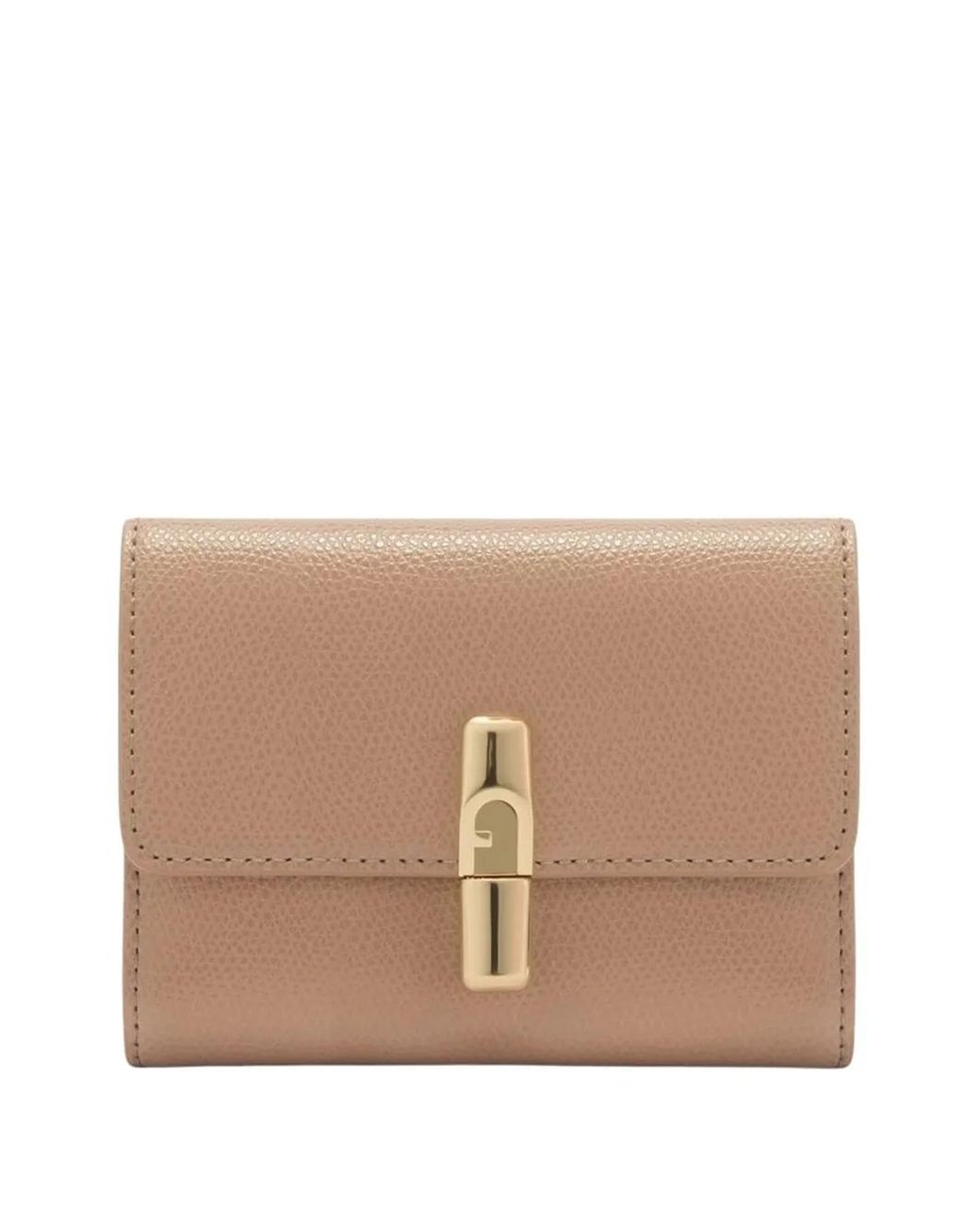 Furla Natural Iride Grained Compact Wallet