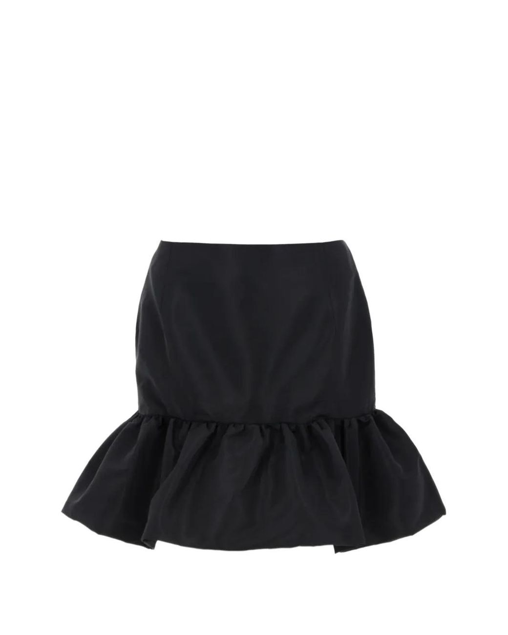 Nina Ricci Black Ruffled Peplum Mini Skirt