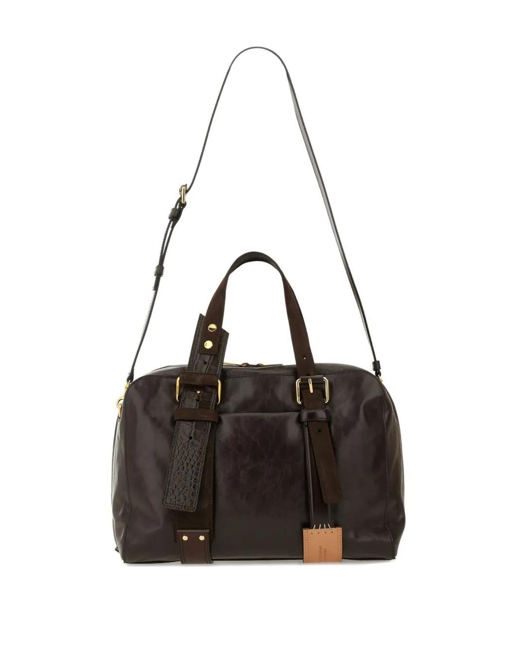 Moschino Black Distressed-Effect Tote Bag