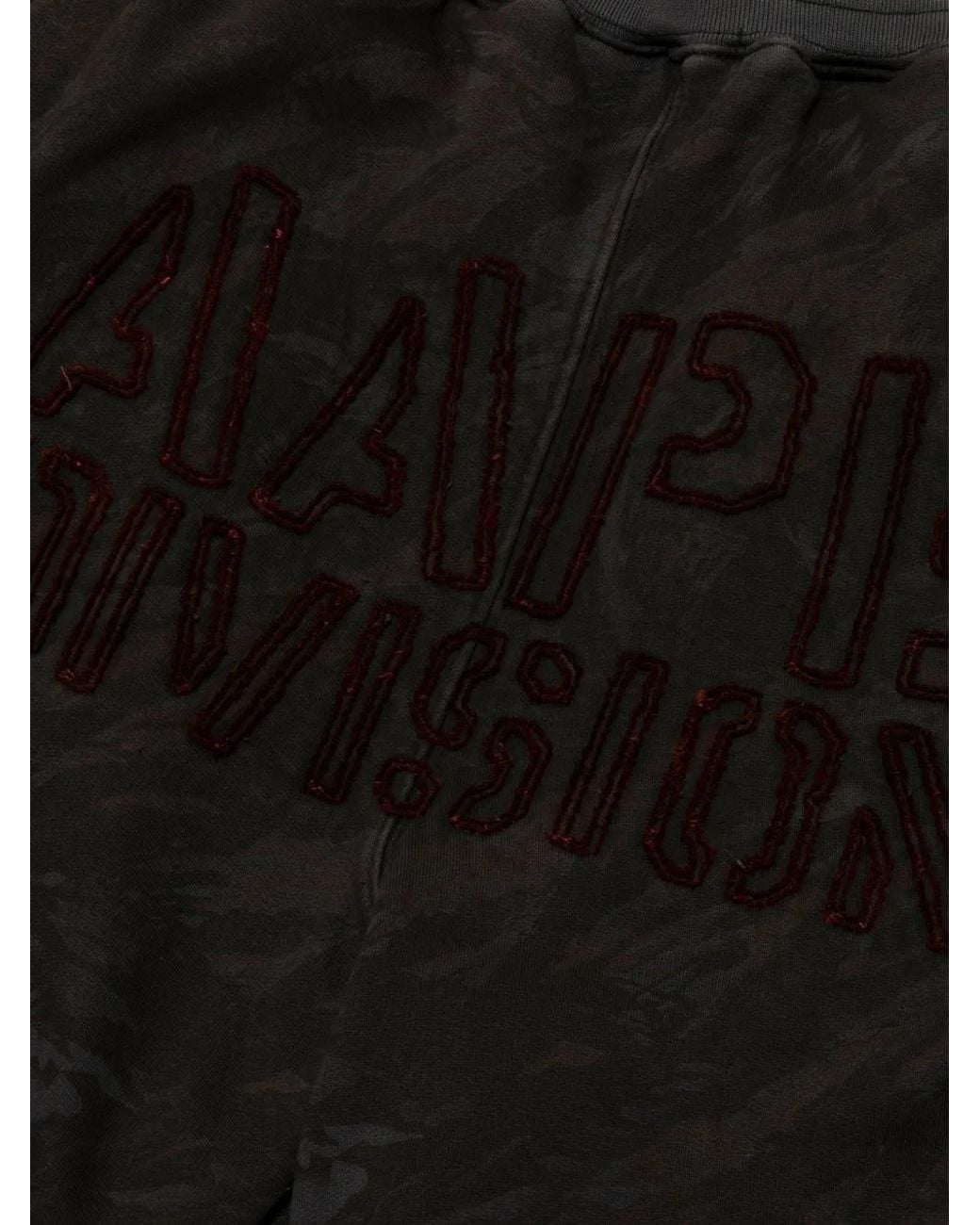 Aape By A Bathing Ape Black Moonface Camouflage-Print Cargo Sweat Pants for men