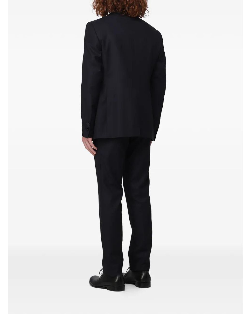 Tagliatore Blue Shawl-Lapel Blazer for men