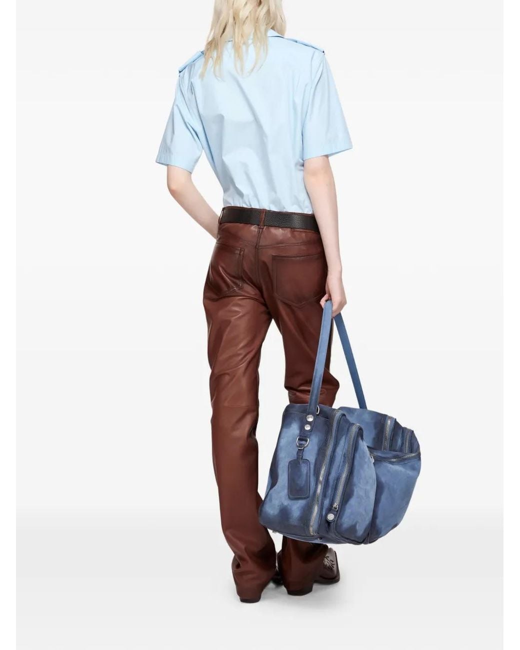 Acne Blue Patch-Pocket Shirt