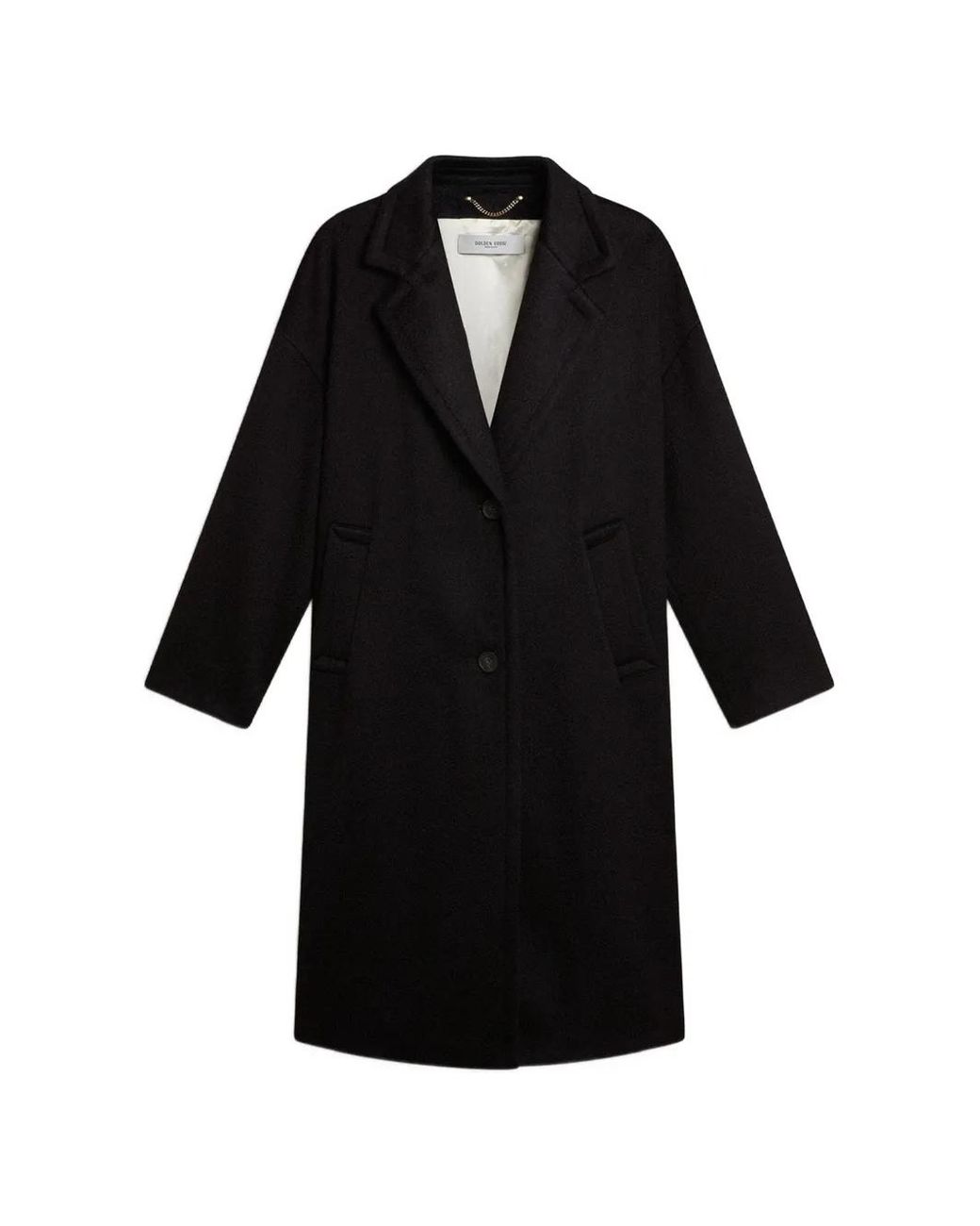 Golden Goose Deluxe Brand Black Golden Single Breasted Coat