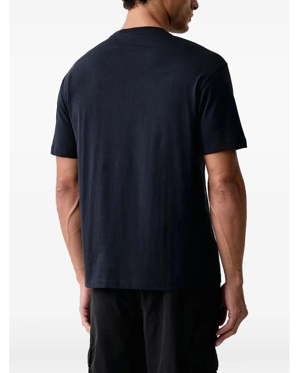 T-Shirt À Patch Logo EA7 pour homme en coloris Black