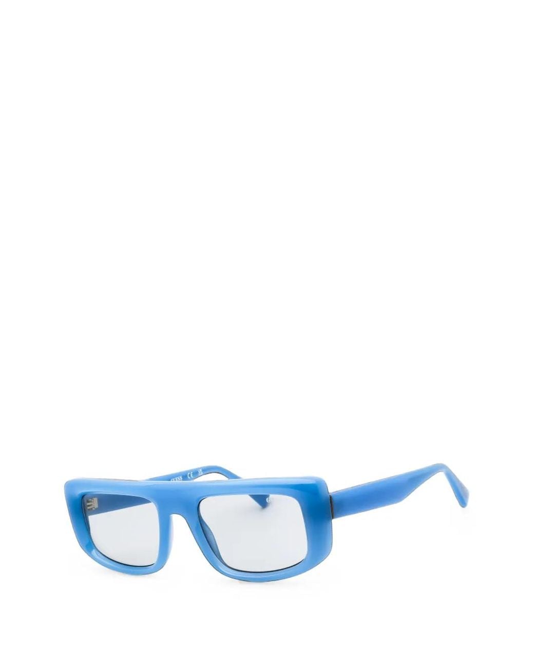 GUESS EYEWEAR Blue Lunettes De Soleil À Monture Rectangulaire