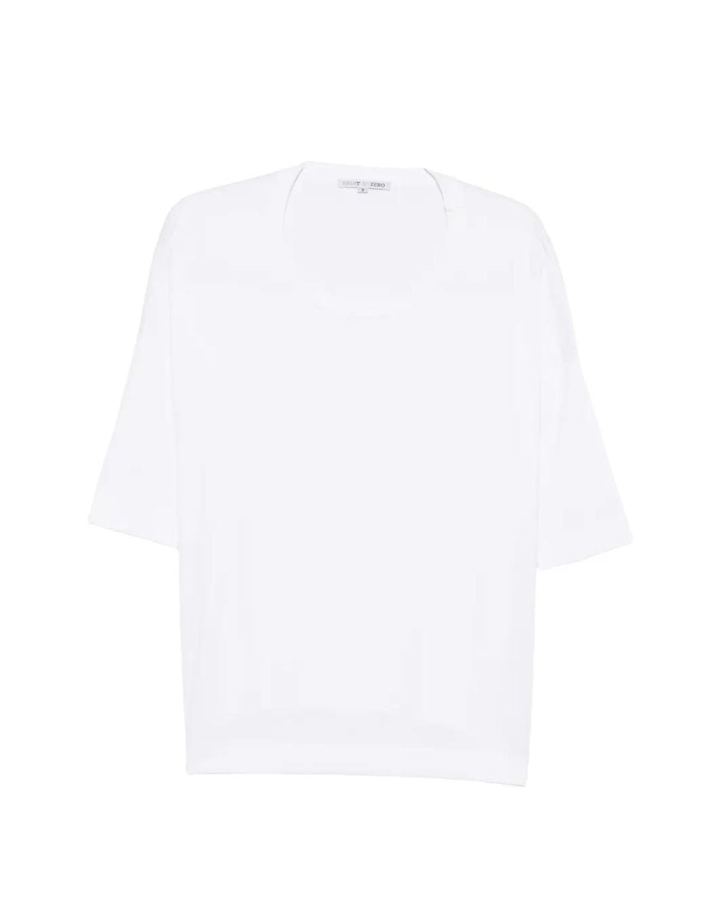 Shirt C-zero White Three-Quarter Sleeve T-Shirt