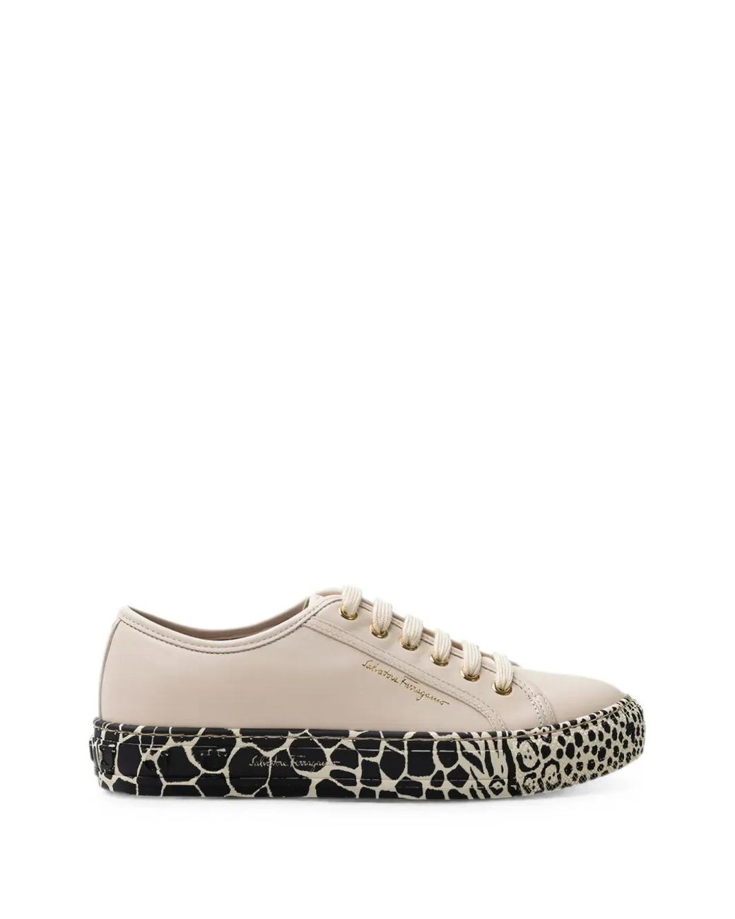 Ferragamo Multicolor Gancini Printed Sneakers