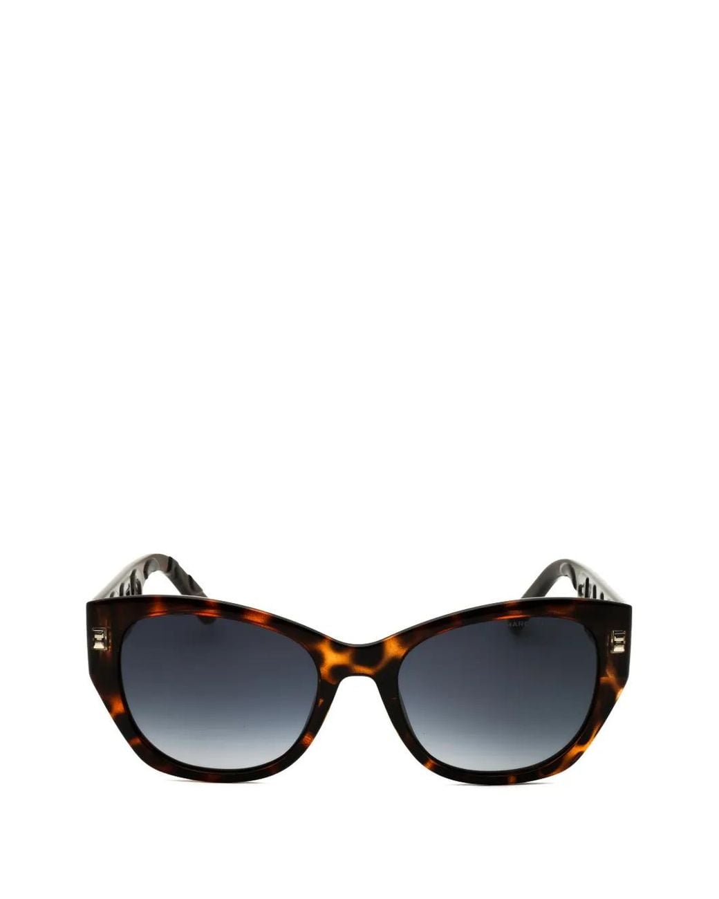 Marc Jacobs Black Tortoiseshell-Effect Cat-Eye Sunglasses