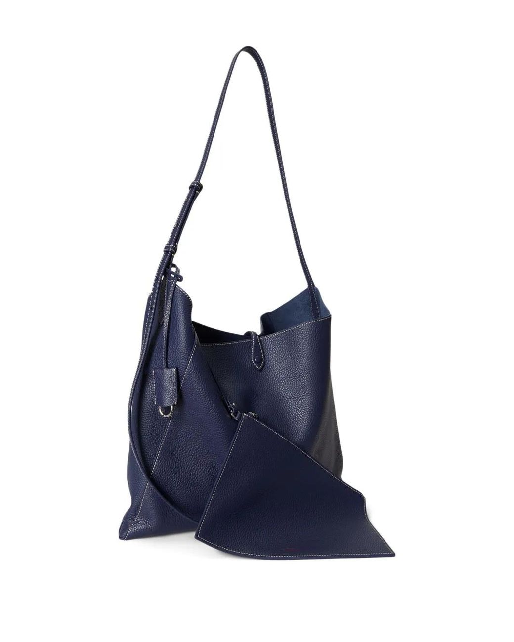 Polo Ralph Lauren Blue Leather Cross Body Bag