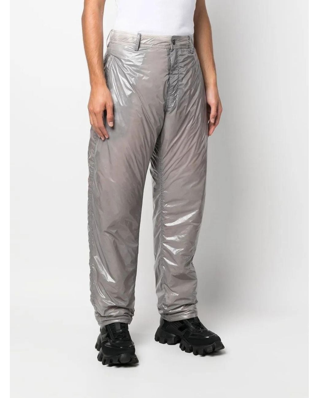 44 Label Group Gray Group Blow Out Straight-Leg Trousers