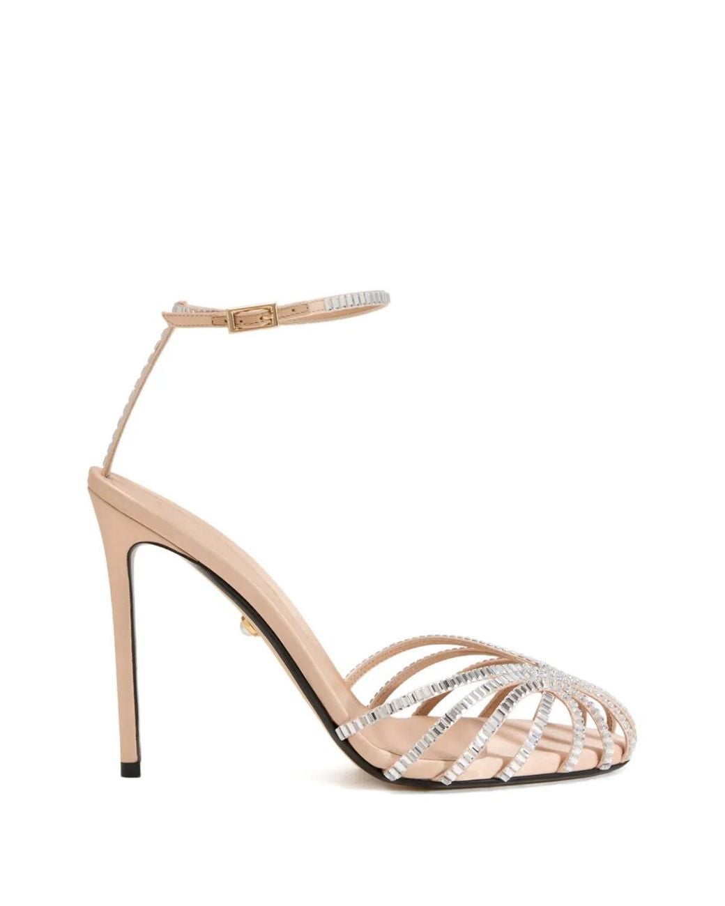 ALEVI White 110Mm Penelope Kim Heeled Sandals