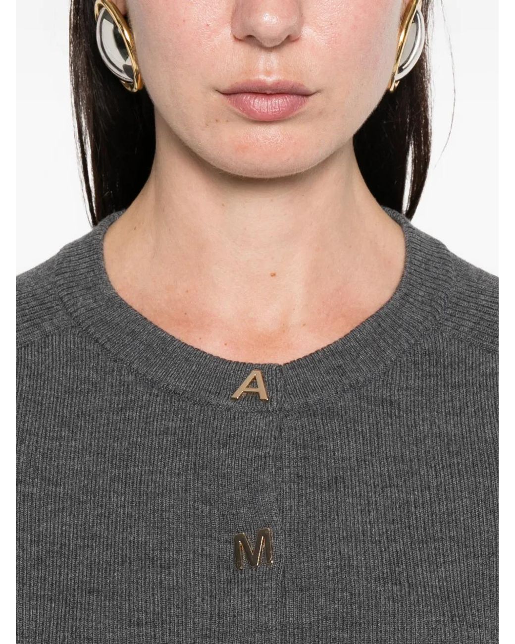 Maje Gray Button Cardigan