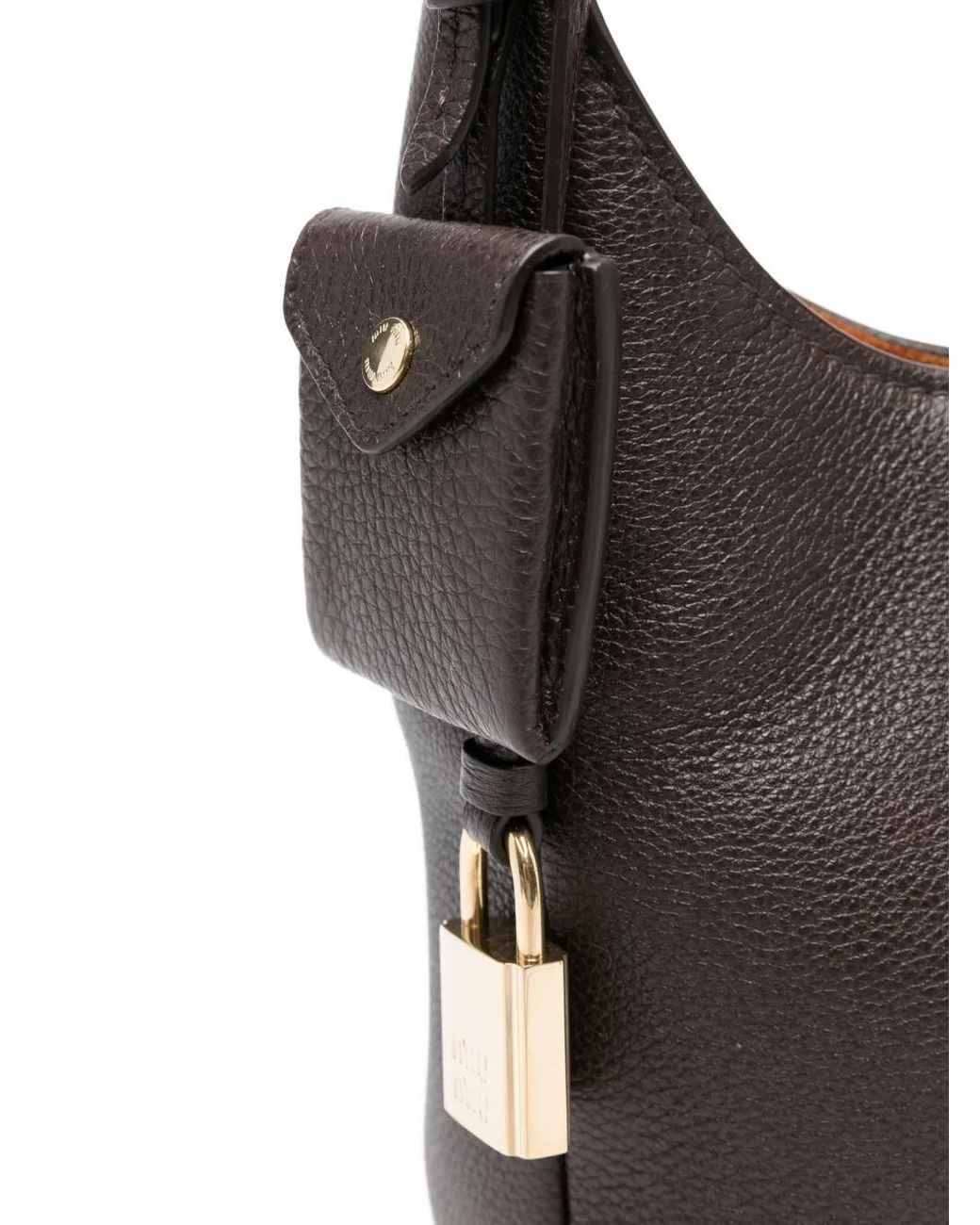 Miu Miu White Padlock Logo Cross Body Bag