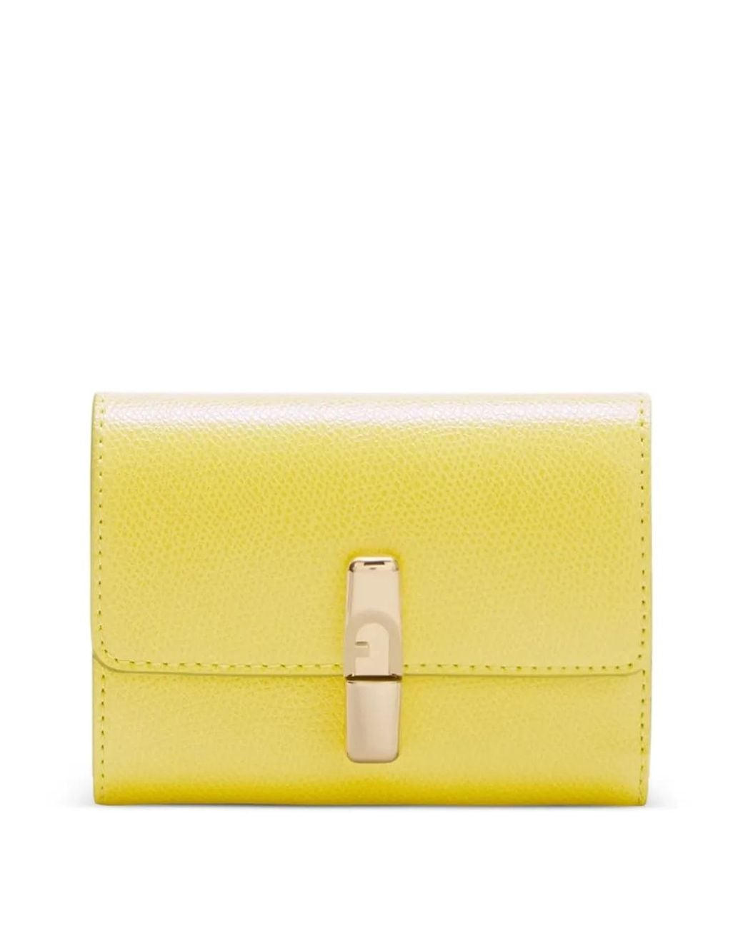 Furla Yellow Iride Compact Wallet S