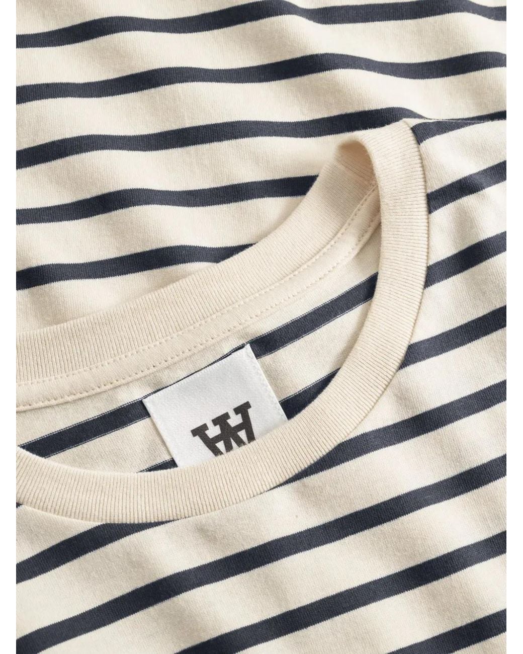 WOOD WOOD Gray T-Shirt Rayé À Patch Logo for men