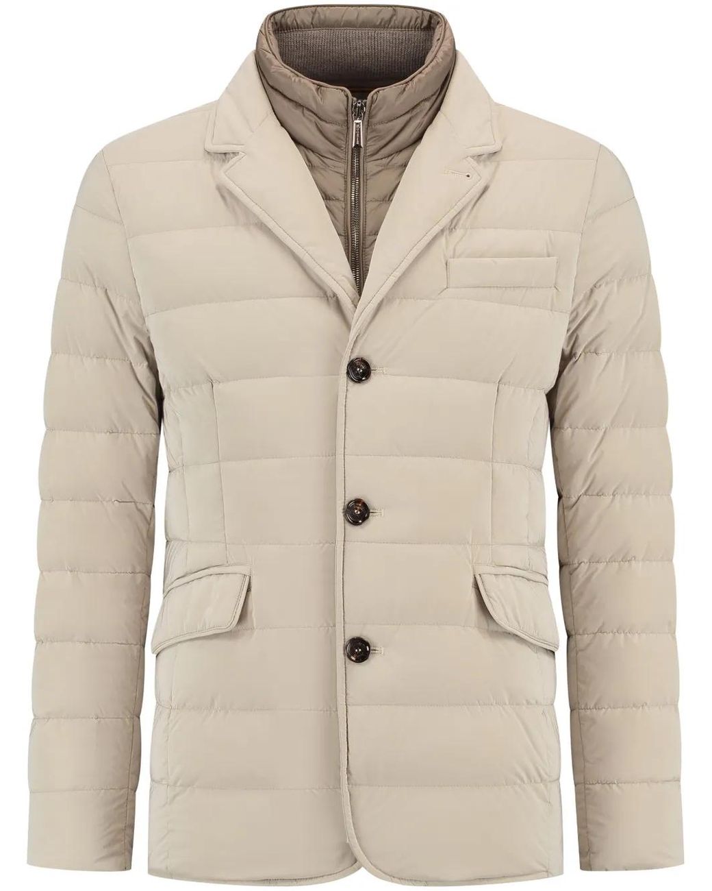 Moorer Jacke Mit Knopfleiste in Natural für Herren