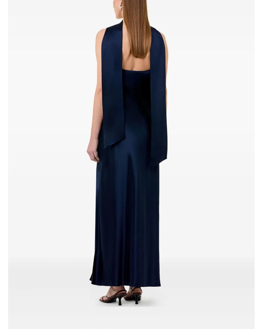 Nicholas Blue Robe-Nuisette À Col Bénitier
