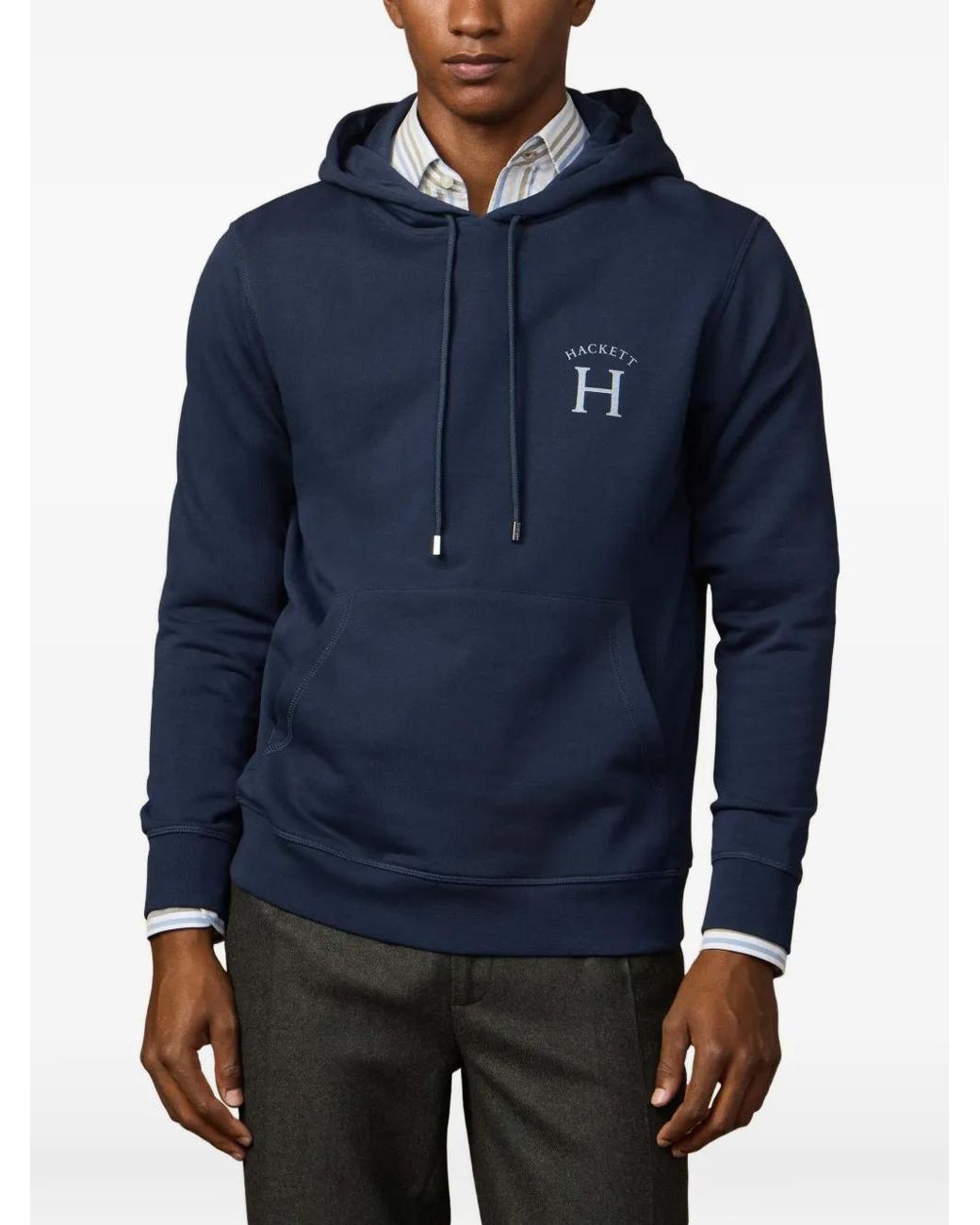 Sudadera Con Capucha Y Logo Hackett de hombre de color Blue