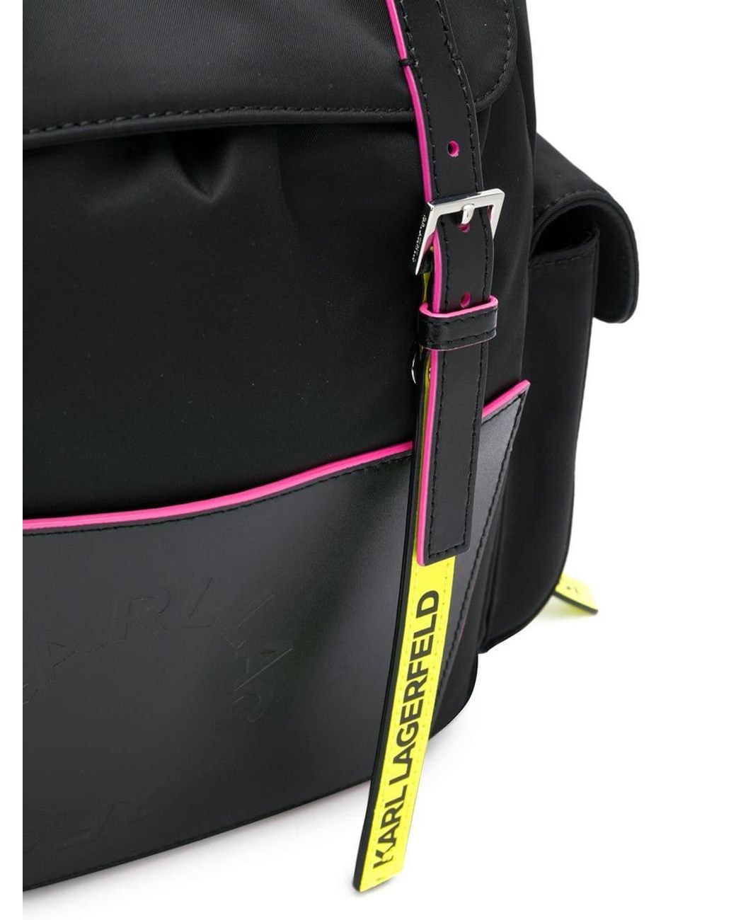 Karl Lagerfeld Synthetic K/neon Backpack in Black | Lyst