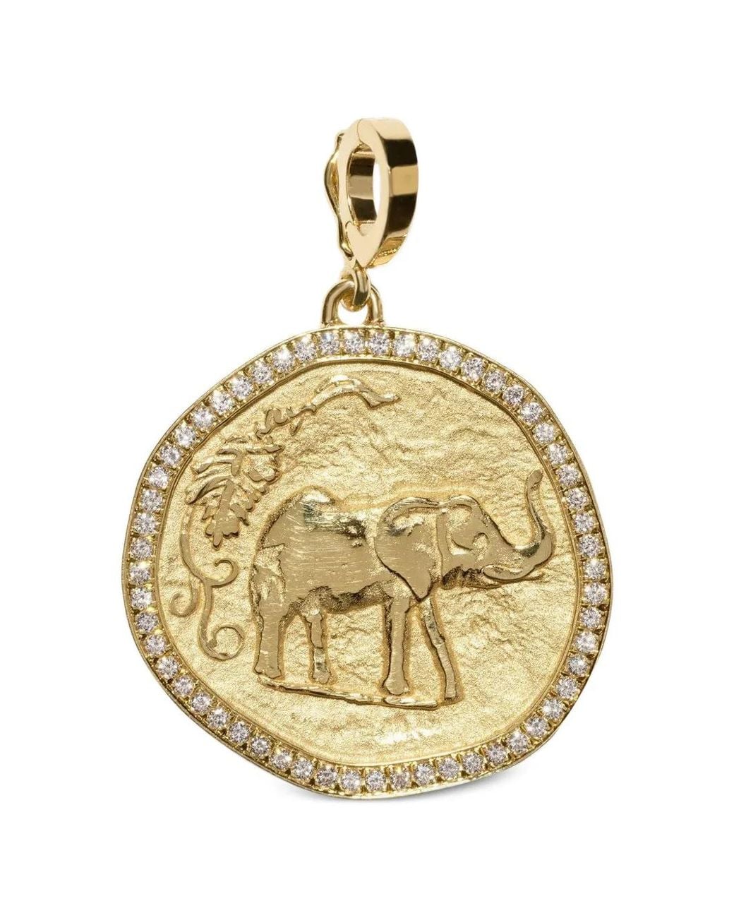 Azlee Metallic Small Owl Wisdom Diamond Pendant
