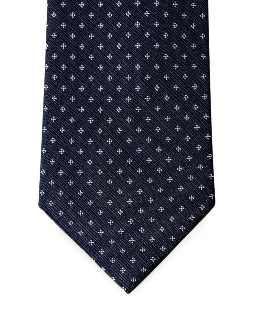 Hackett Blue Cravate À Motif Géométrique Floral for men