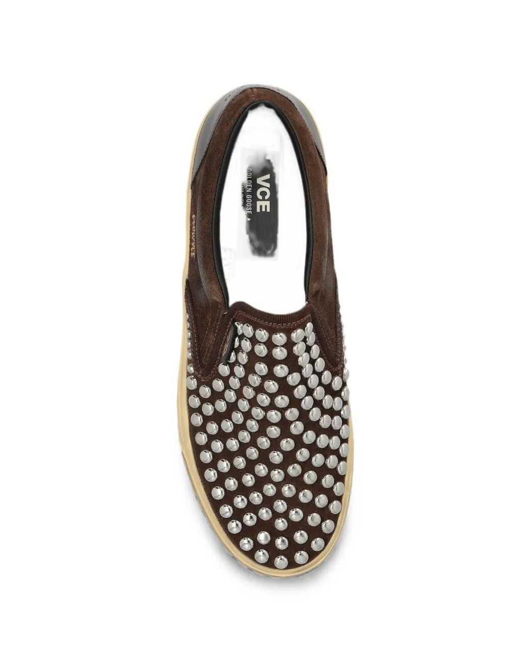 Golden Goose Deluxe Brand White Vce Stud-Embellished Sneakers for men