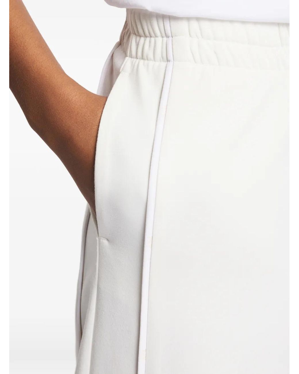 Fay White Elasticated-Waistband Track Pants