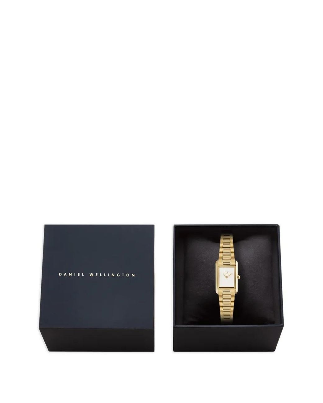 Daniel Wellington Metallic Montre Bound Mini 3 Link Rectangular 25.9 Mm