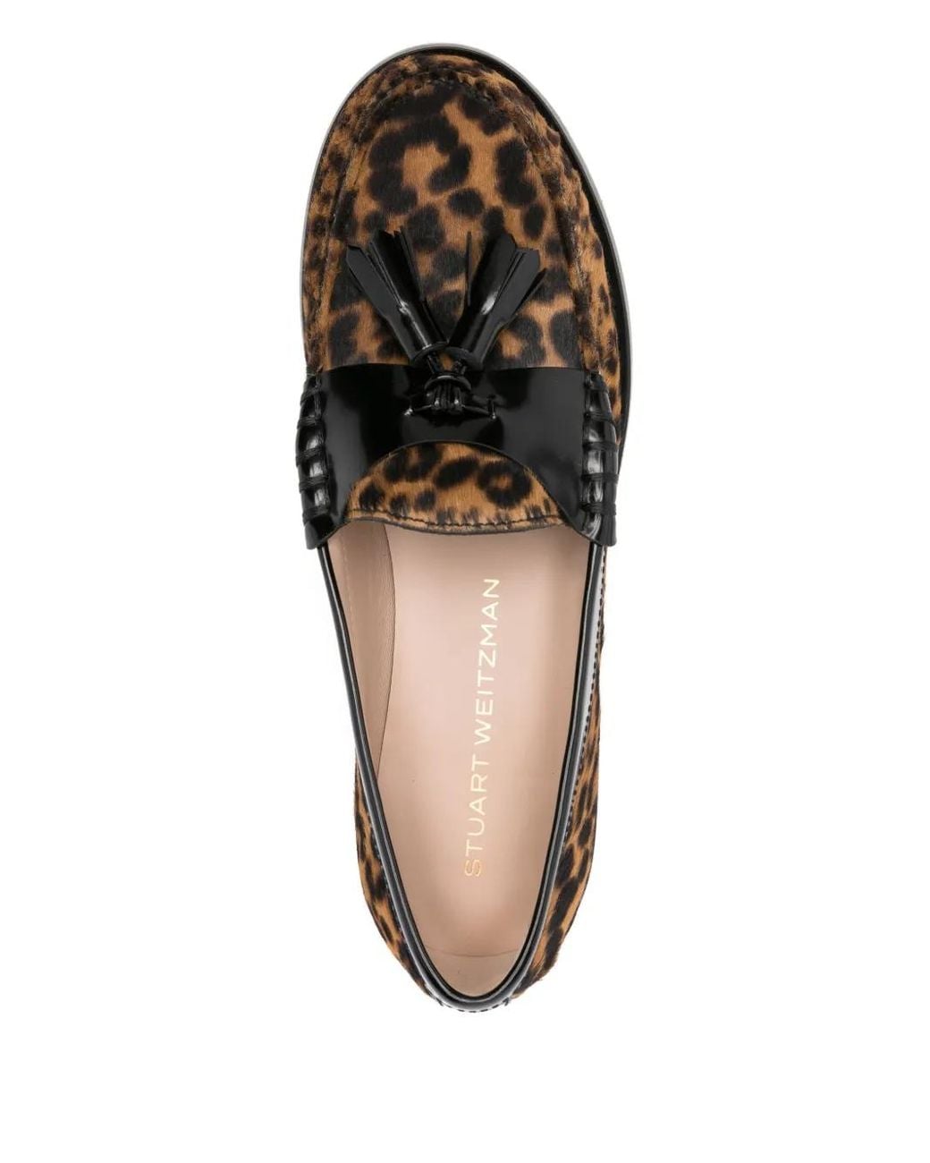 Stuart Weitzman Brown Lottie Tassel Loafers
