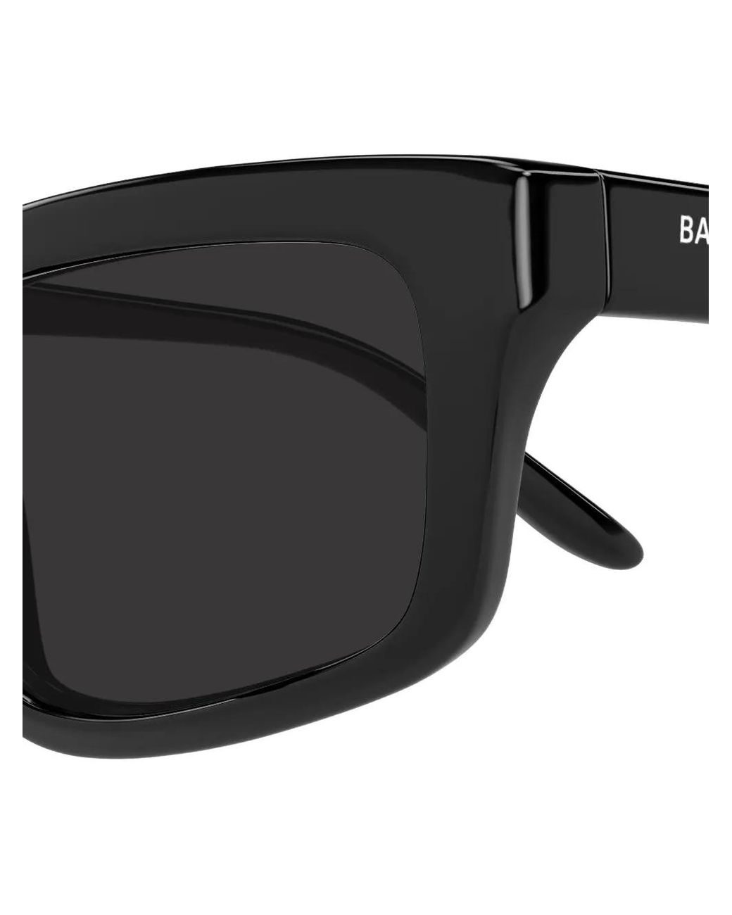 Balenciaga Black Rectangle-Frame Sunglasses