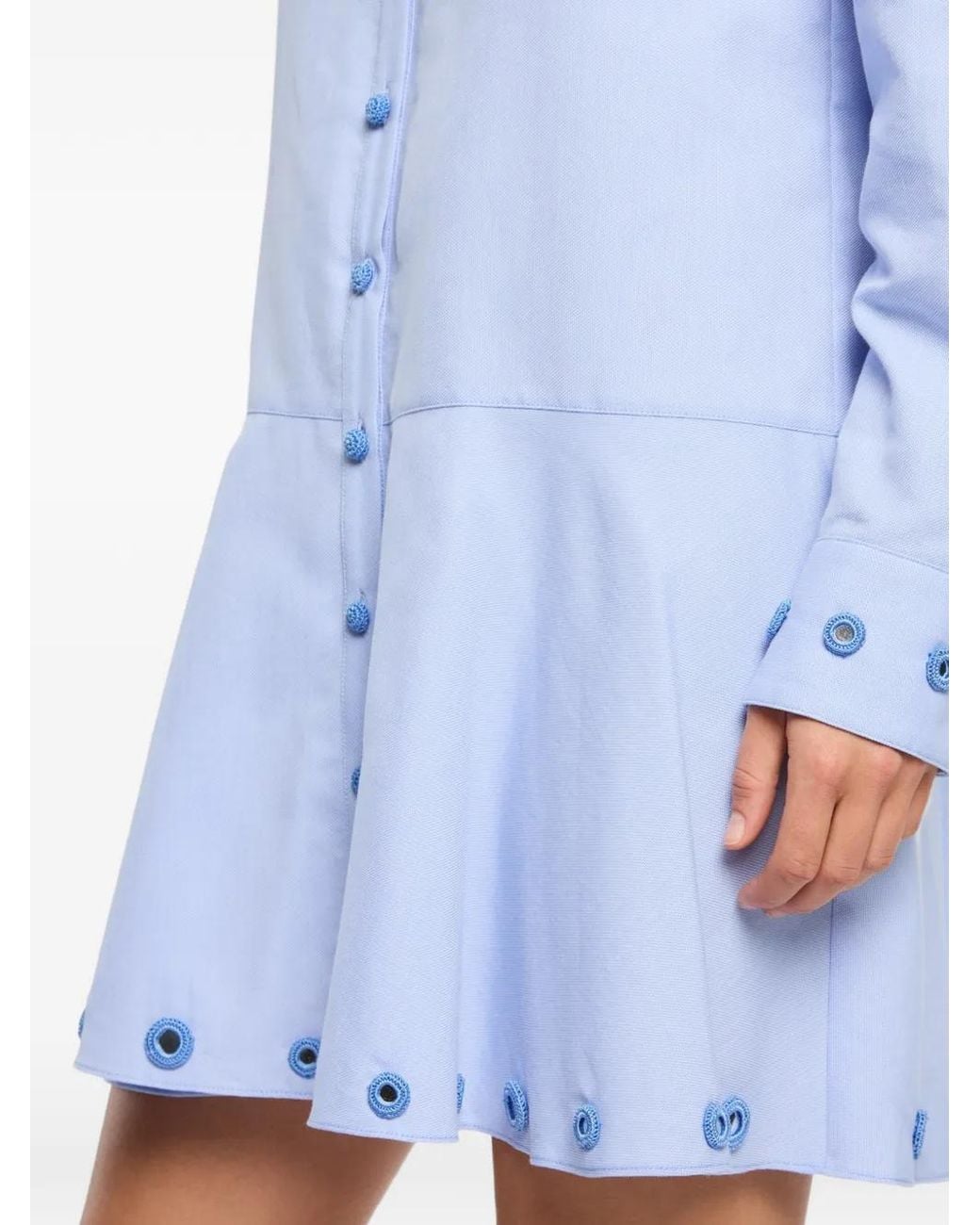 Cinq À Sept Giulia Mini-Jurk Met Gehaakt Detail in het Blue