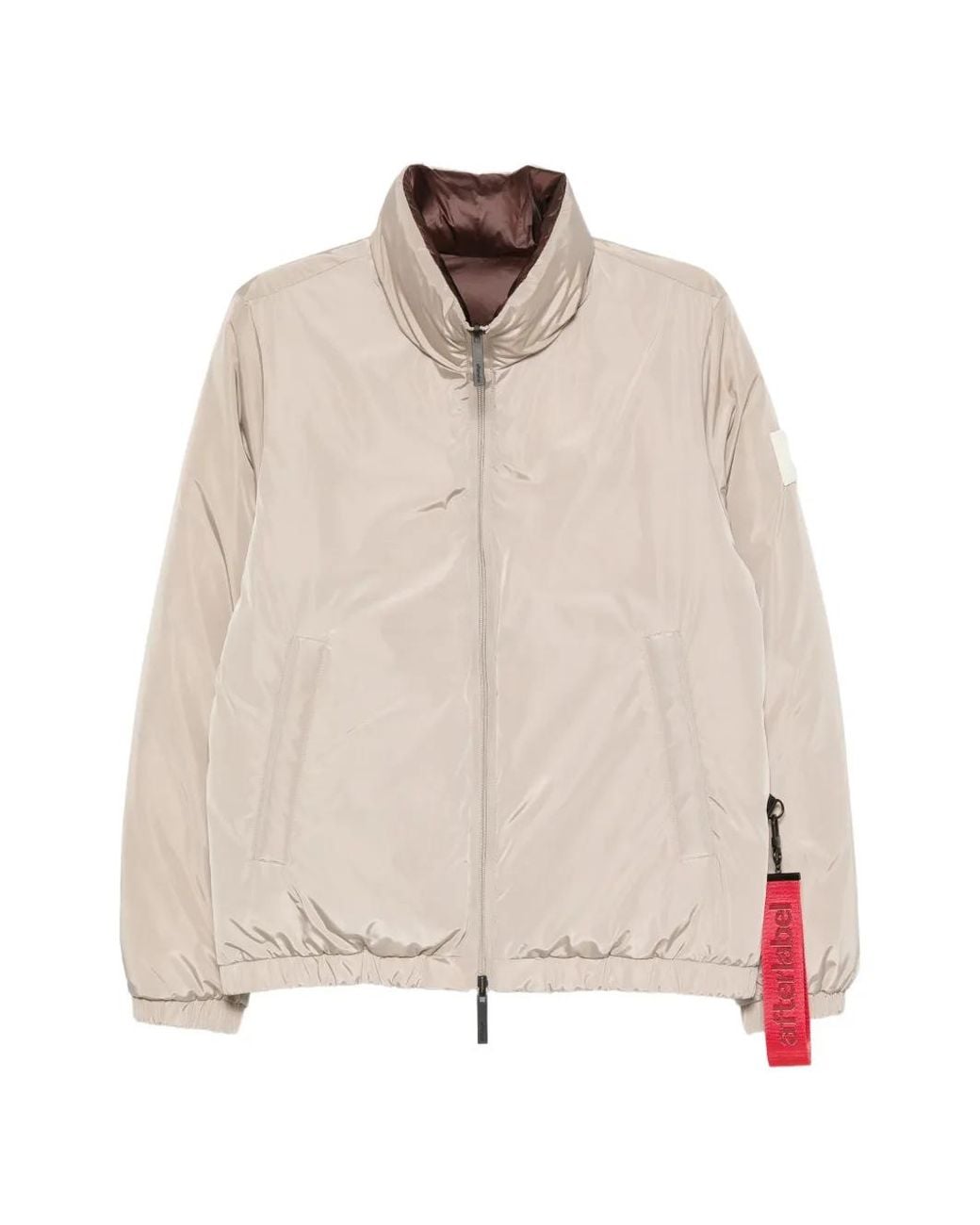 AFTER LABEL Natural Livigno Logo-Patch Jacket for men