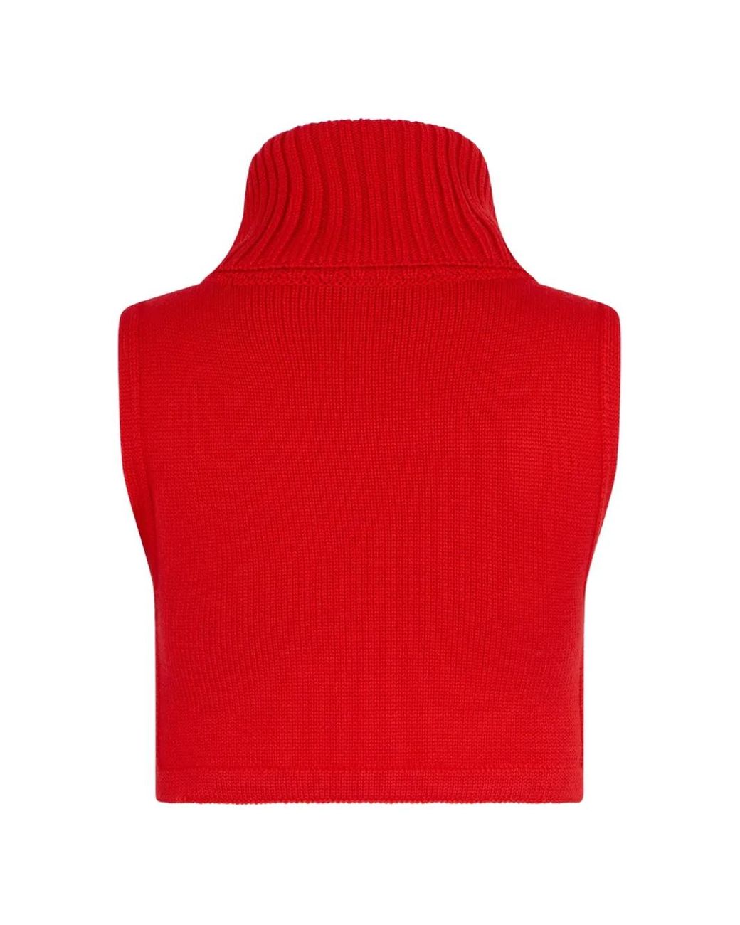 DSquared² Red Patch-Detail Sweater