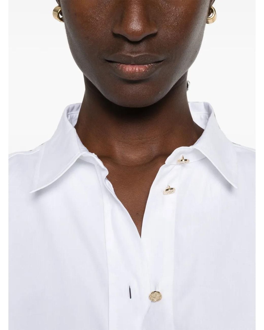Max Mara White S Max Mara Volonta Cotton Poplin Shirt For