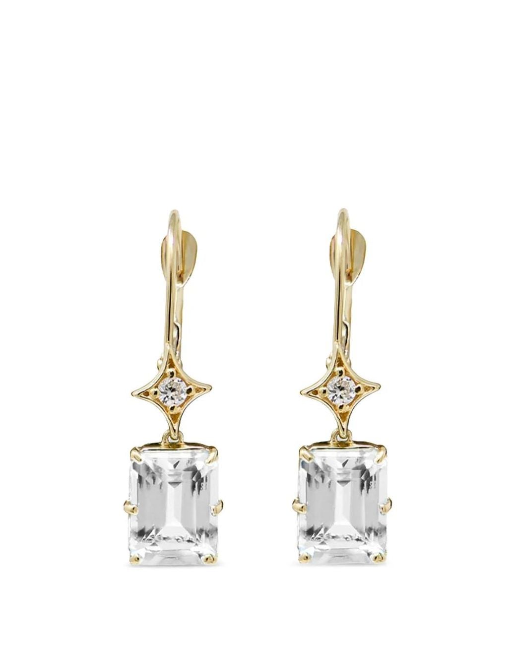 Anzie White Aurora Topaz Drop Earrings