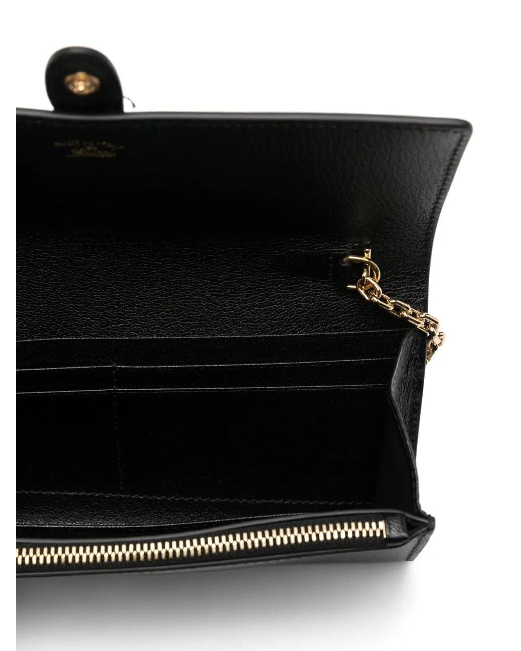 Gucci White Portefeuille Jackie En Cuir Avec Chaîne