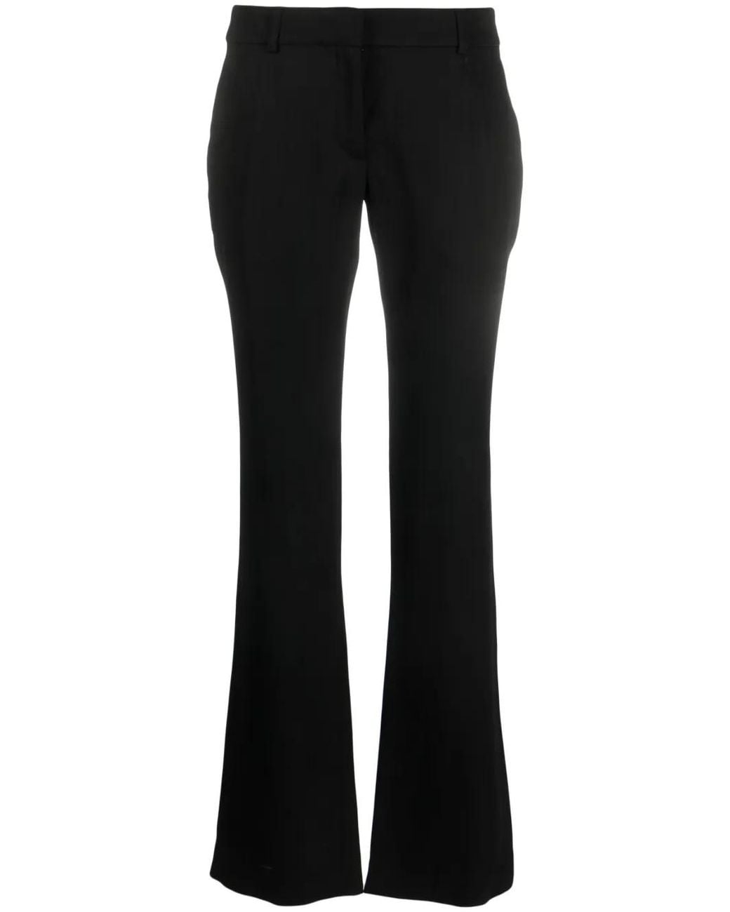 Acne Black Low-Rise Flared Trousers