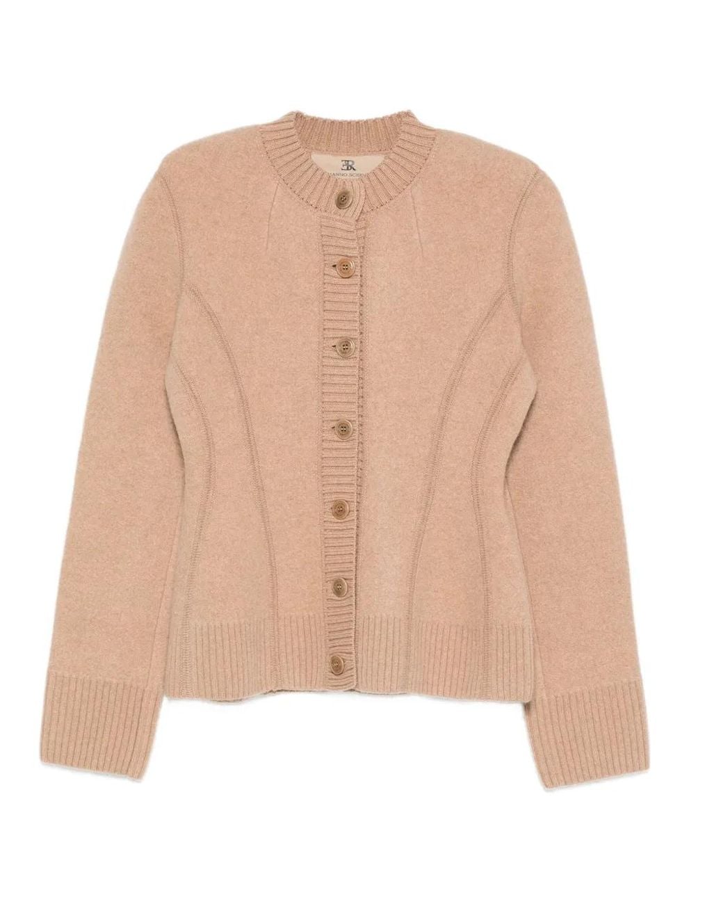 Ermanno Scervino Natural Button-Down Jacket